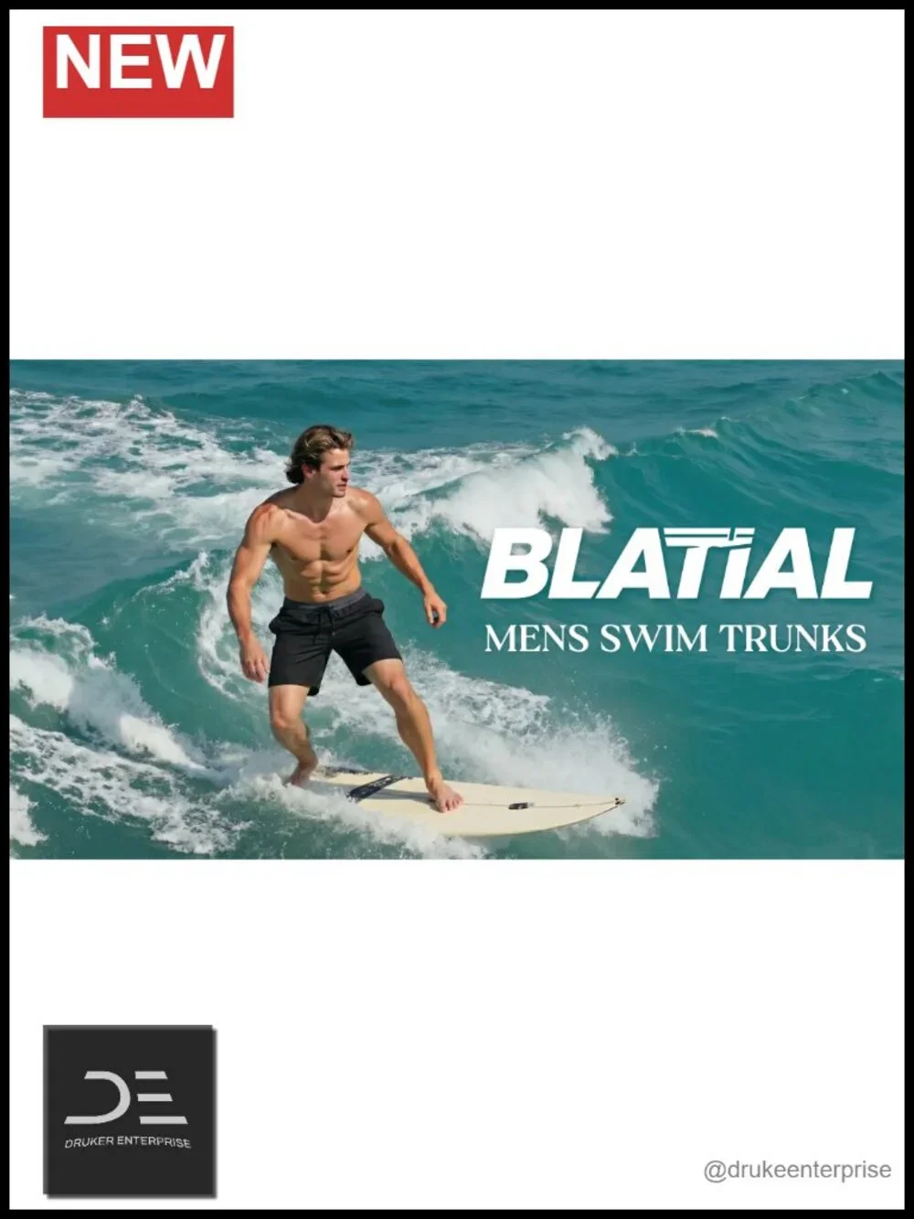 Men's Swim Trunks with Compression Liner 2 in 1 Quick Dry Pockets
